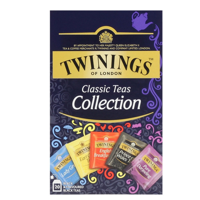 英国川宁(TWININGS) 红茶精选装20包*2g 波兰进口茶叶袋泡茶包