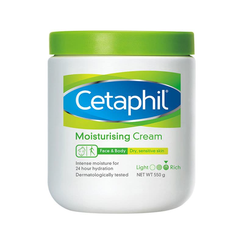 Cetaphil丝塔芙大白罐身体润[2罐]肤霜润肤乳保湿霜 宝宝孕妇哺乳期滋润身体乳防静电干燥起皮瘙痒 550g图片