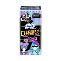 苏菲Sofy夜用卫生巾口袋魔法棉柔超薄掌心包290mm*7片*6包 口袋魔法夜用组合