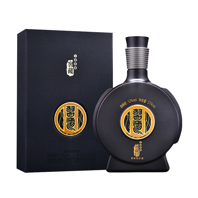 茅台集团贵州习酒窖藏1988雅致版 53度579ml*4瓶整箱酱香型白酒 習酒(XI LIQUOR)(新老包装随机发货)