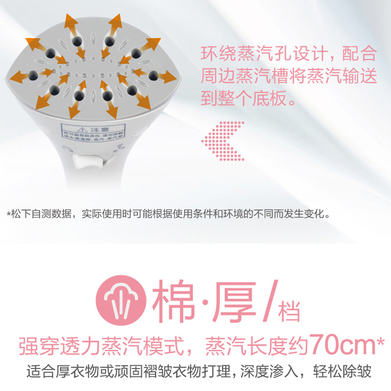 松下（panasonic）挂烫机 NI-GSE050 家用立式蒸汽熨斗熨烫衣服小型单杆挂式熨烫机 1800W大功率大蒸汽