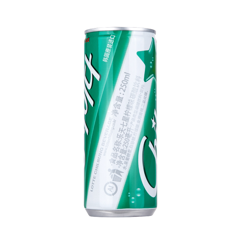 乐天(lotte)冰柠檬味碳酸饮料250ml*汽水