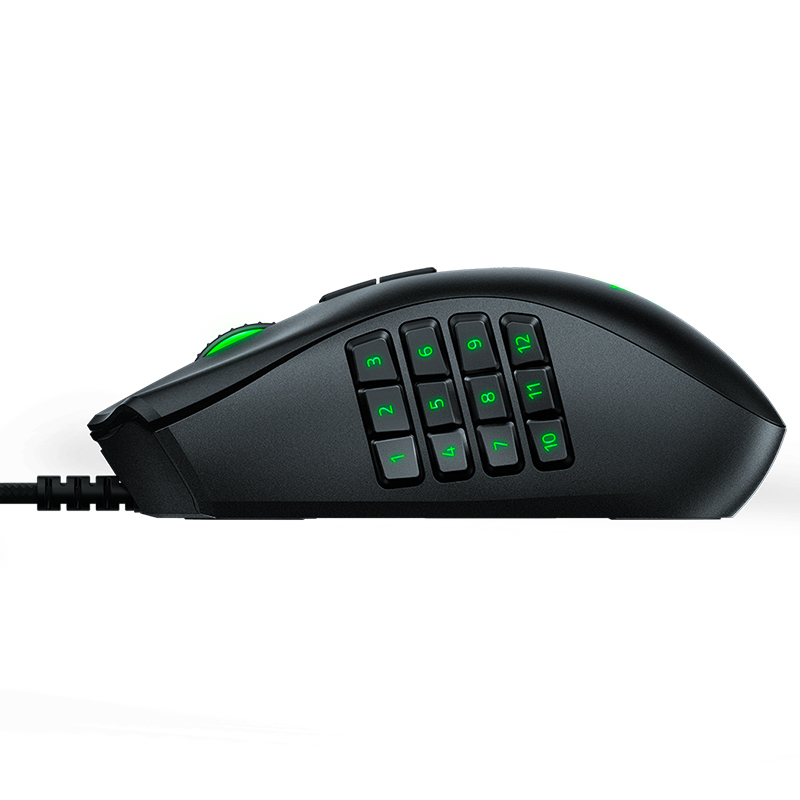 雷蛇(Razer)那伽梵蛇进化版MMO有线游戏鼠标 进化版 幻彩可换侧键可编程鼠标