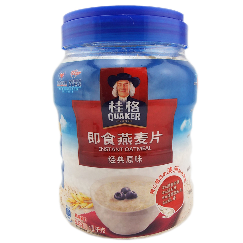 桂格即食燕麦片罐装1000克