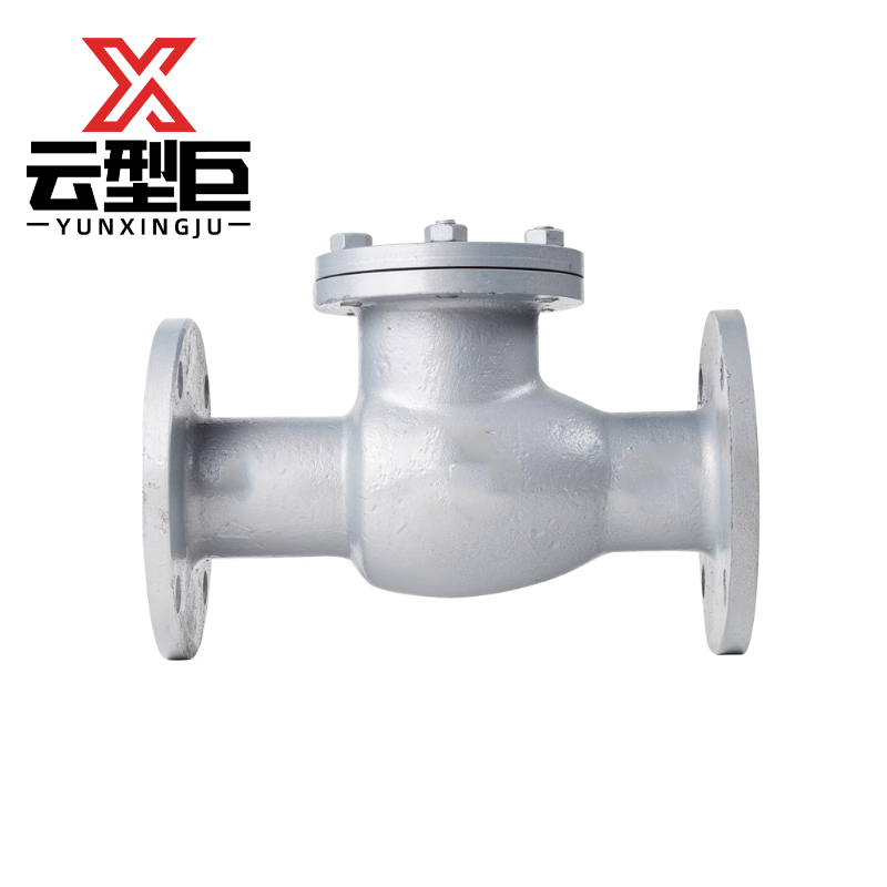 云型巨 H44H-16铸钢法兰卧式止回阀 DN200 个高清大图