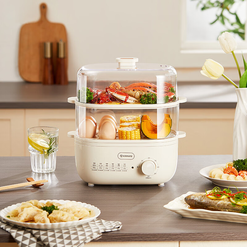 艾美特6L双层电蒸笼CRA0706L