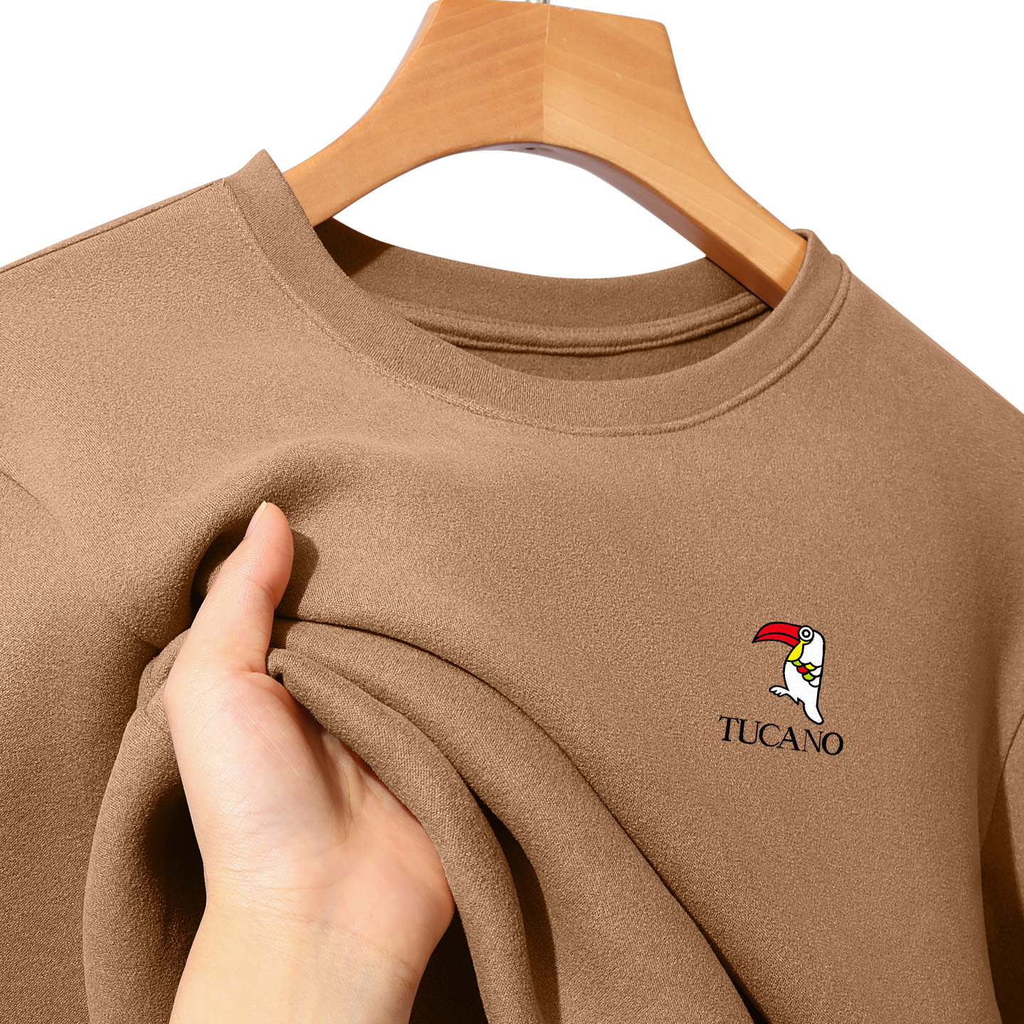 啄木鸟官方高档抗菌双面绒德长袖T恤男冬季新款舒适保暖打底衫Y官高清大图