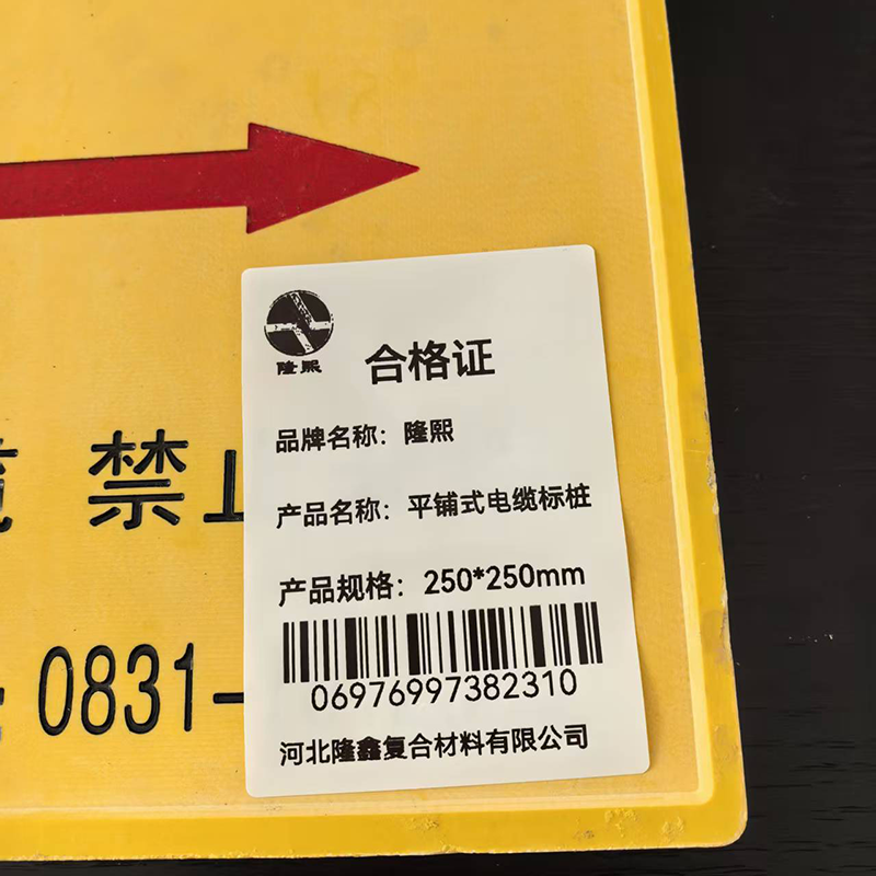 隆熙+平铺式电缆标桩+250*250mm+块高清大图