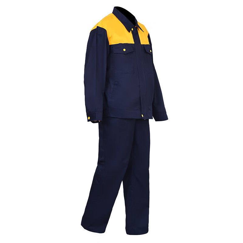 盾之源 工作服 灰蓝黄三色 各尺码 套 (160黄色)高清大图