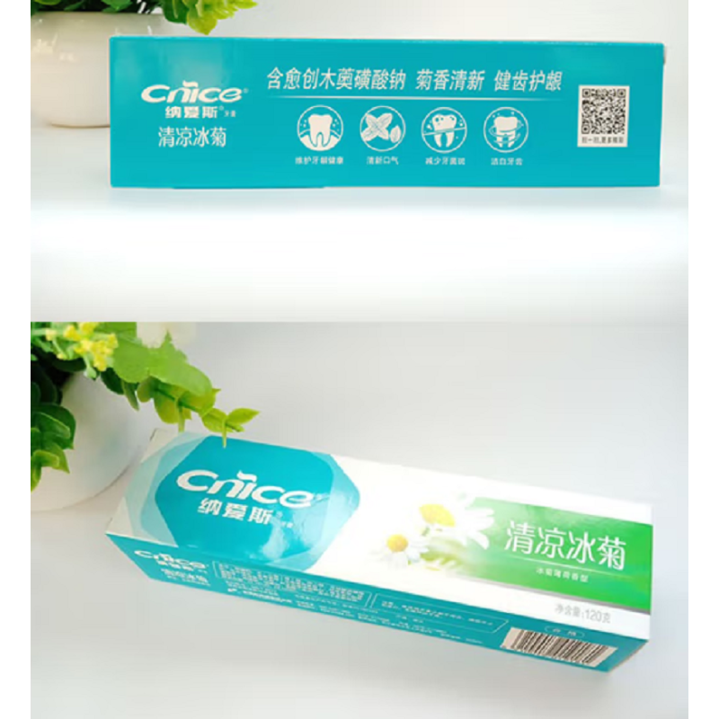 纳爱斯清凉冰菊牙膏120g单支