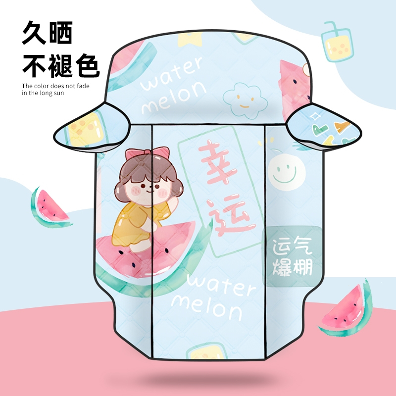 闪电客电动摩托车挡风被夏季防晒罩薄款电瓶防雨小春秋遮阳四季