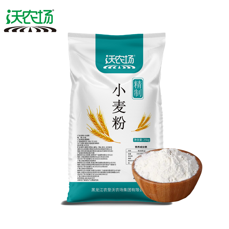 沃农场精制小麦粉25kg/袋