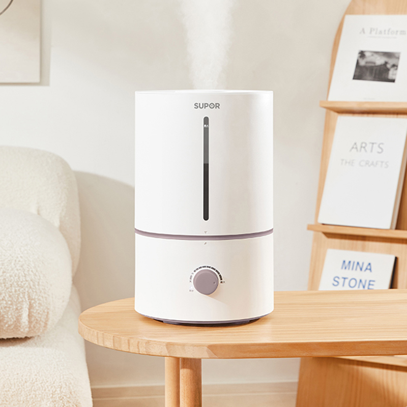 苏泊尔 HTW-81A-300 低音低噪大容量加湿器 4.5L 奶白色高清大图