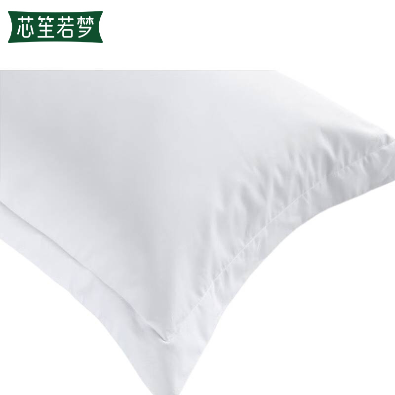 芯笙若梦 白色耐用枕套 500mm*750mm 条高清大图