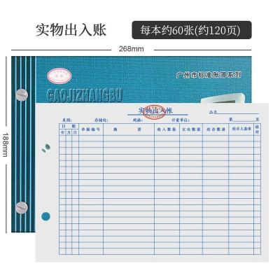 现金日记账本明细账收支实物出入库进货明细每日流水存货会计帐本 实物出入账(55张左右)