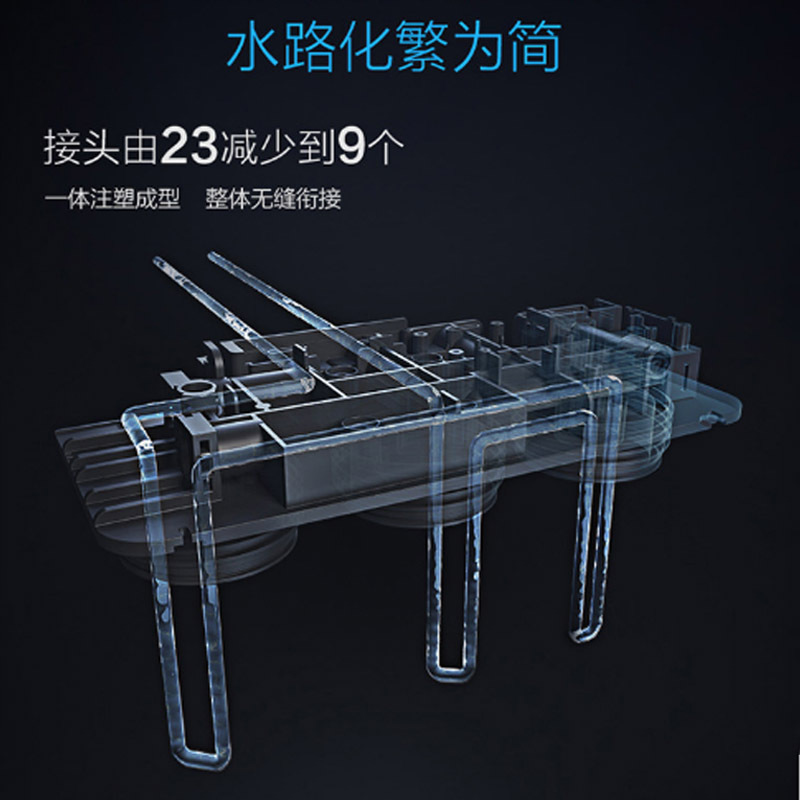 史密斯(A.O.Smith)家用净水器 标配专利智能滤芯更换提示龙头 低废水 储水型反渗透净水机 R50VTC1