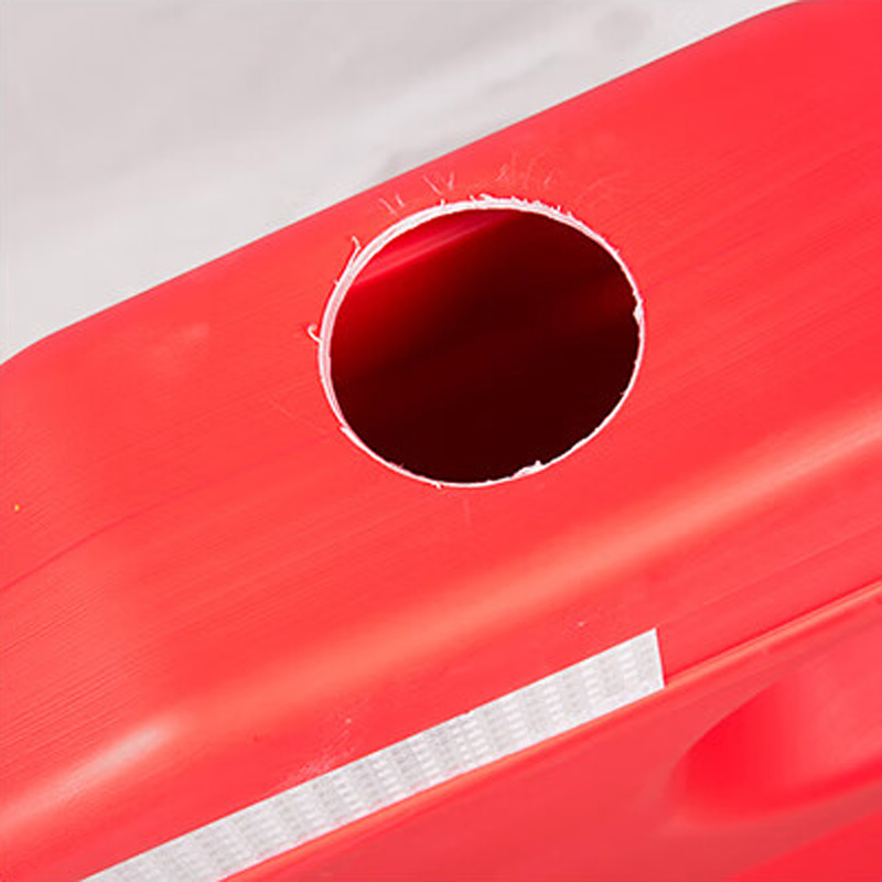 臻远ZY5072420三孔水马注水吹塑隔离板隔离墩护栏围挡 水马红色1450*280*800高清大图