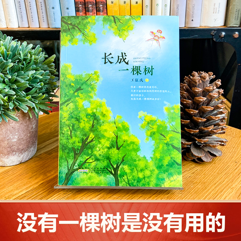 大咖拉布拉多和它的朋友们 [正版]长成一棵树 王巨成著 附带插图孩子阅读更有趣 放开束缚让孩子自由成长 小学初中生青少年高清大图