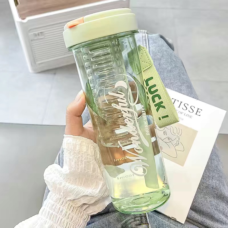 [补贴10%]夏天水杯女生高颜值2024新款带茶隔吸管杯夏日耐高温网红泡茶杯子高清大图