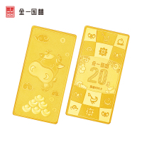 金一国囍 AU9999牛年工艺金条20克中国金砖金块20g黄金金条足金999.9 支持回购 投资收藏系列