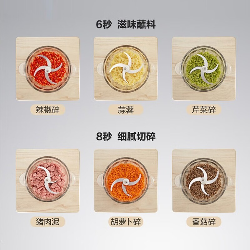 苏泊尔(SUPOR)JRD01-300 绞肉机家用料理机宝宝婴儿辅食小型碎肉机高清大图