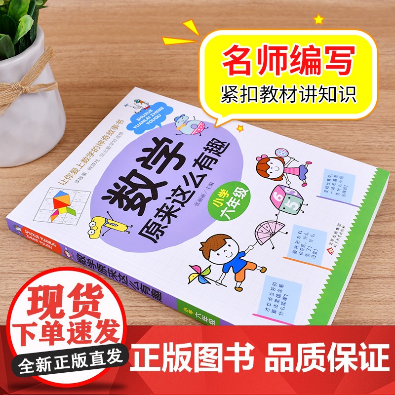 数学原来这么有趣六年级数学故事书漫画版小学生课外读物6年级数学思维训练爱上数学 原来数学可以这样学给孩子的趣味数学故事书高清大图