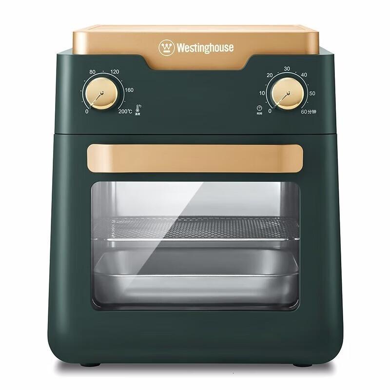 西屋(Westinghouse) 空气炸锅多功能家用12升薯条机披萨蛋挞全自动控温烤炉 WAF-LZ1211E 墨绿