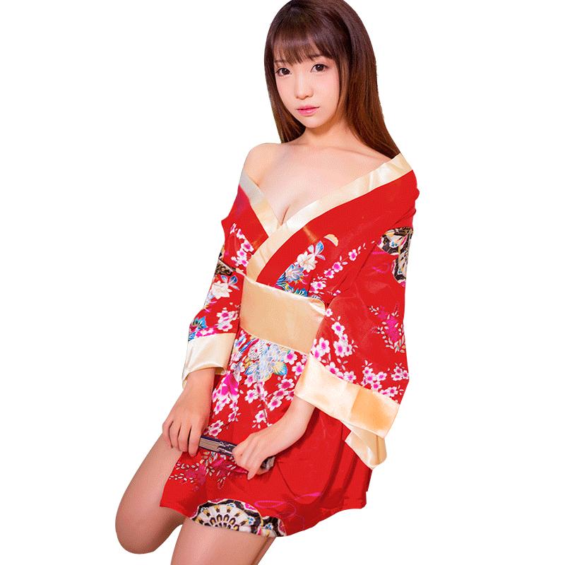 霏慕Fee et moi 日系印花和服 情趣内衣 角色扮演 涤纶性感衣服透视装用品女式情趣睡衣 套装女7972