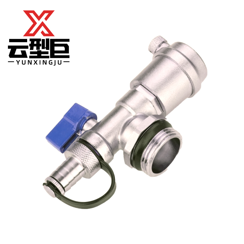 云型巨 地暖分水器暖气片放水阀门 地热分水器放水阀排水排气排污阀门 1寸 单位:个高清大图
