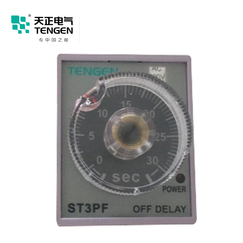 天正电气 ST3PF 导轨安装式 220VAC 5A 30s 1C/O 2C/O 03040160109 时间继电器