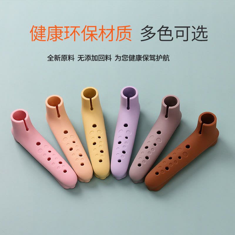 防撞门把手保护套硅胶儿童安全门把套宝宝房门拉手垫防盗门防碰套 1个装[深褐色]加厚防滑图片