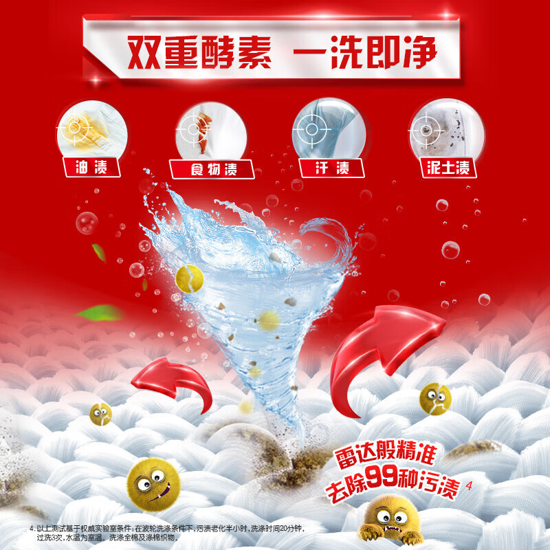 奥妙(OMO) 全自动薰衣草酵素洗衣液4斤含金纺馨香精华99%除菌持久留香护衣高清大图