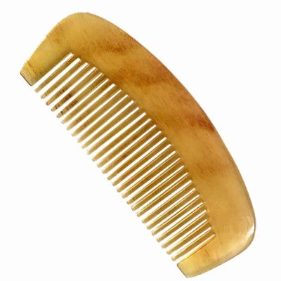 天然羊角梳随身便携小号迷你包包梳白角按摩梳子防静电防脱发男女9cm