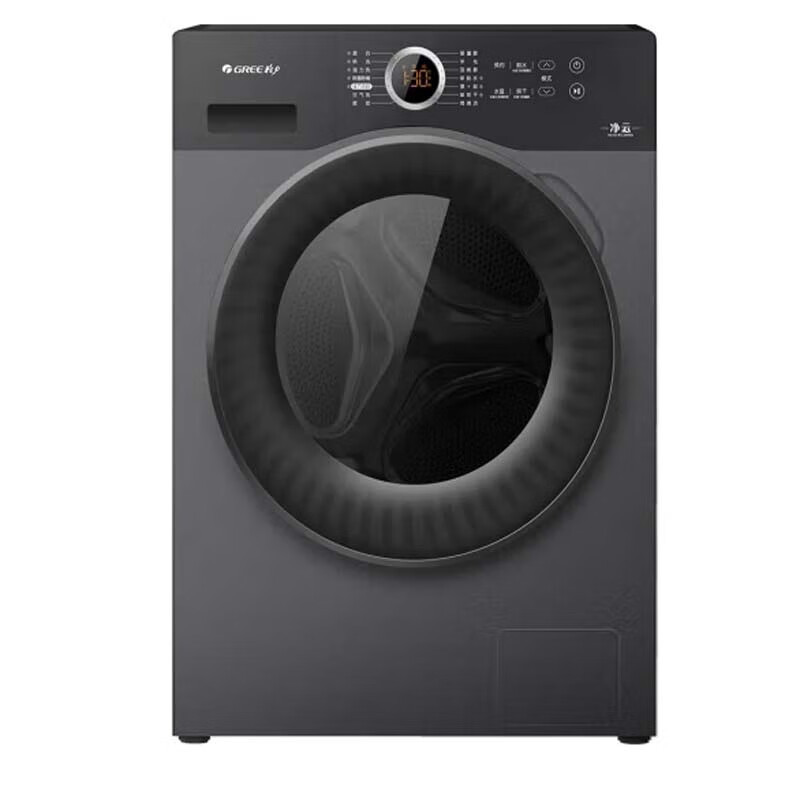 格力(GREE)XQG100-DWB1201Bh1顶(墨云灰)净云(滚筒洗烘)洗衣机