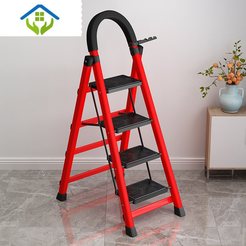 御蓝锦梯子家用不锈钢折叠梯室内人字梯便携多小楼梯叉伸缩加厚扶梯