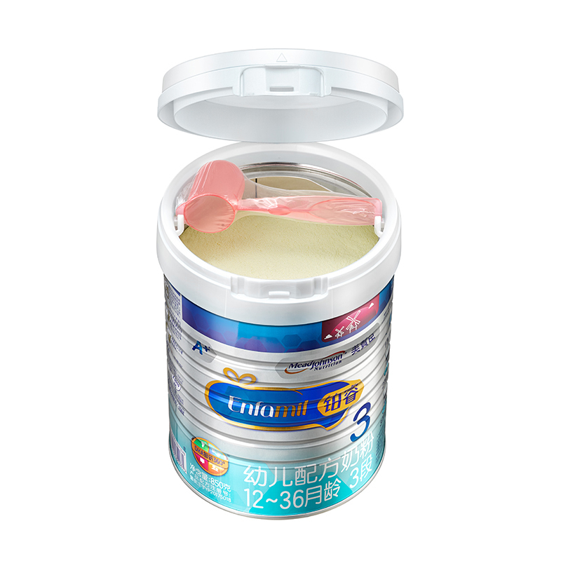 美赞臣(Mead Johnson)铂睿3段幼儿配方奶粉(12-36月龄适用)850克×6罐(荷兰原装进口)