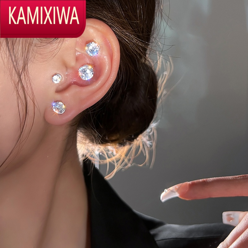 KAMIXIWA耳蜗钉无耳洞耳钉磁吸耳蜗钉女耳骨夹男耳饰耳窝钉吸铁石耳骨钉夾