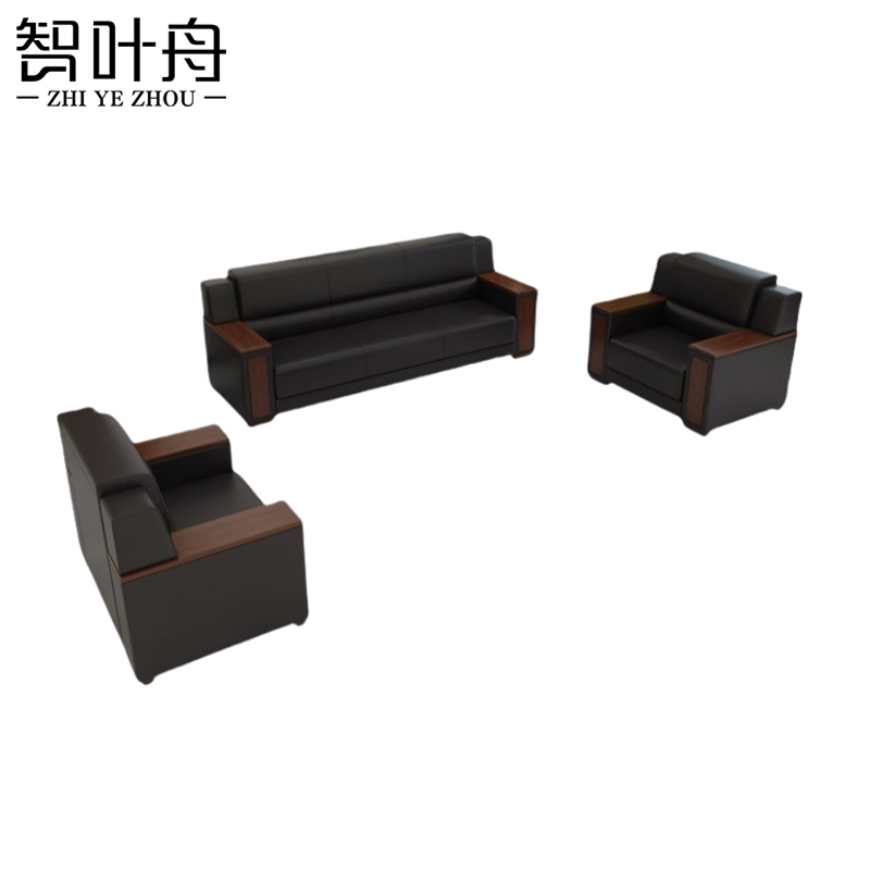 智叶舟沙发组合200*83*88cm(3+1+1)套高清大图