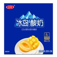 三元 冰岛式酸奶 黄桃&芒果200g*12
