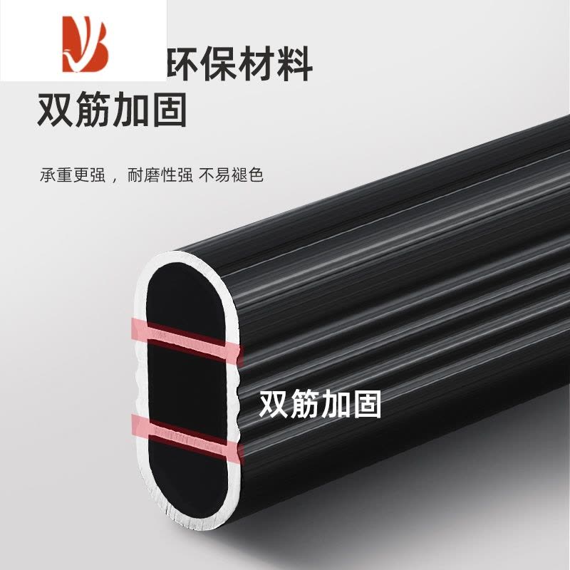 三维工匠衣柜挂衣杆加厚衣通柜内衣架横杆衣橱挂衣服杆子挂杆法兰五金配件图片