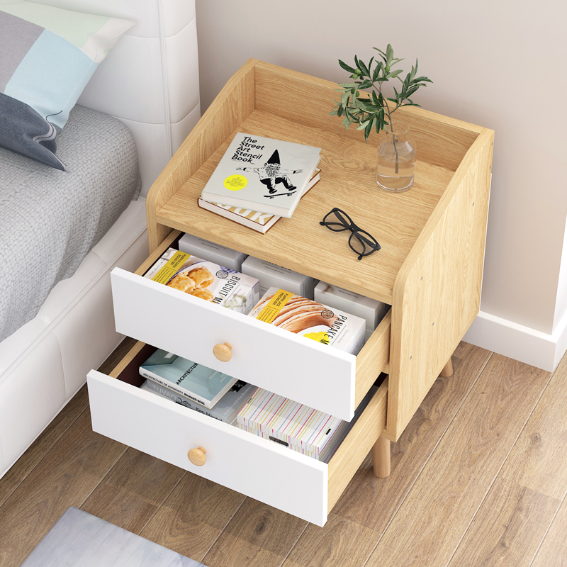 床头柜简约现代卧室置物架北欧床头柜子ciaa简易小型储物收纳柜经济型