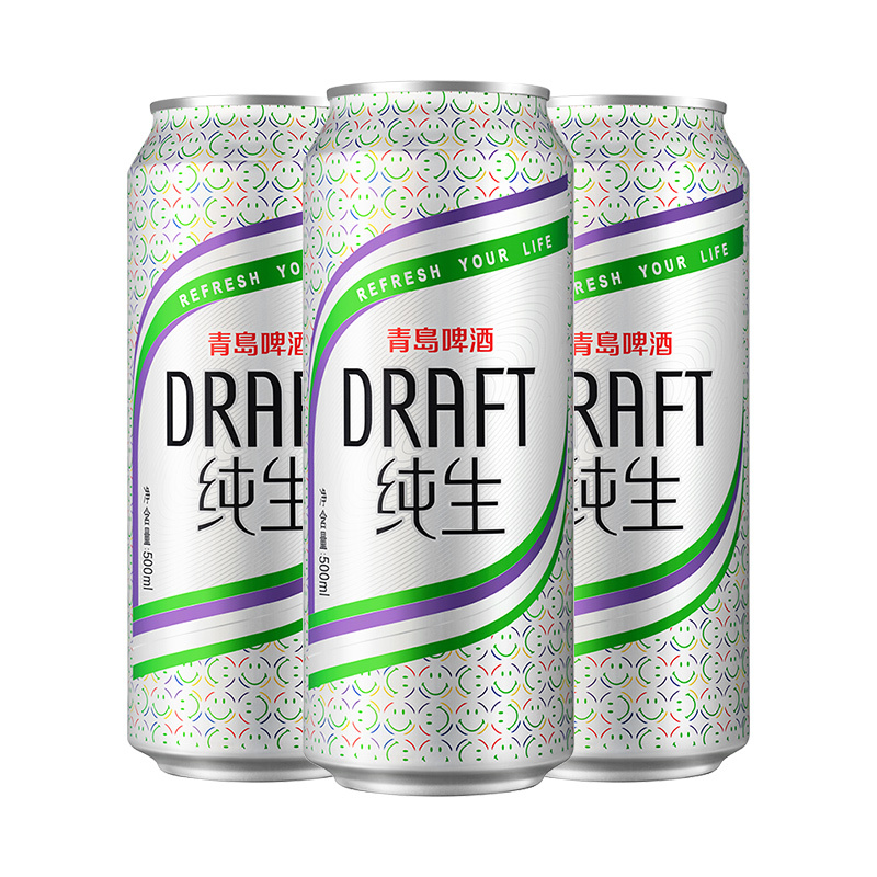 青岛啤酒纯生8度500*12罐啤 (炫兔版)