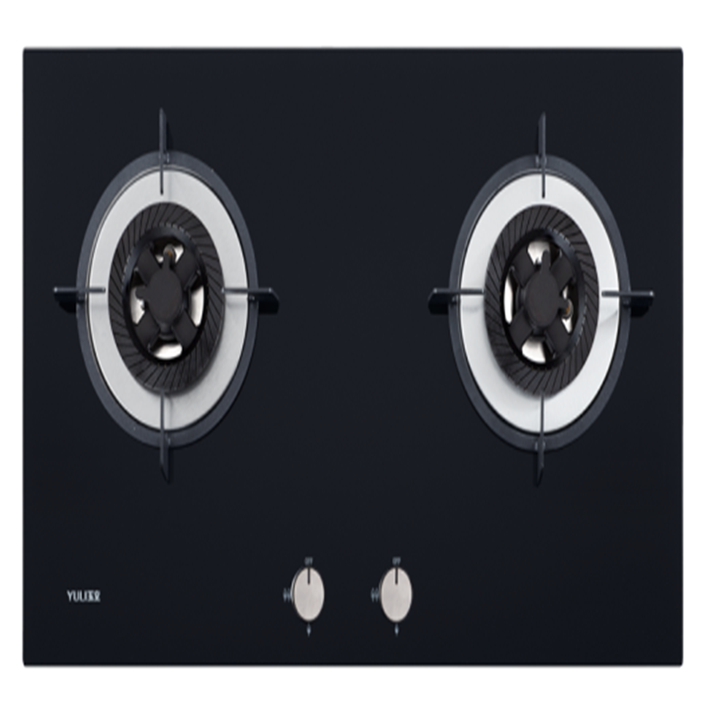 玉立钢化玻璃燃气灶jzy/t-200bx 黑色