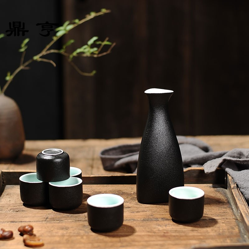 鼎亨日式酒具套装半斤黄酒温酒器烫酒壶白酒杯陶瓷分酒器创意清酒