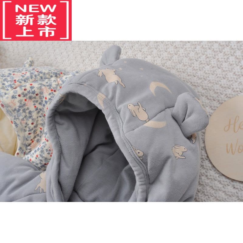 可莉允ins丹麦秋冬婴儿连体棉衣男女宝宝外出加厚保暖棉服新生儿厚爬服图片