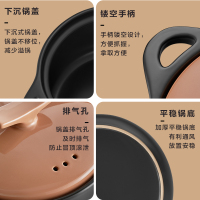 爱仕达(ASD)砂锅炖锅家用 4.5L大容量 陶瓷煲砂锅汤煲养生可煎药中药锅明火适用 RXC45K1W海鸥煲