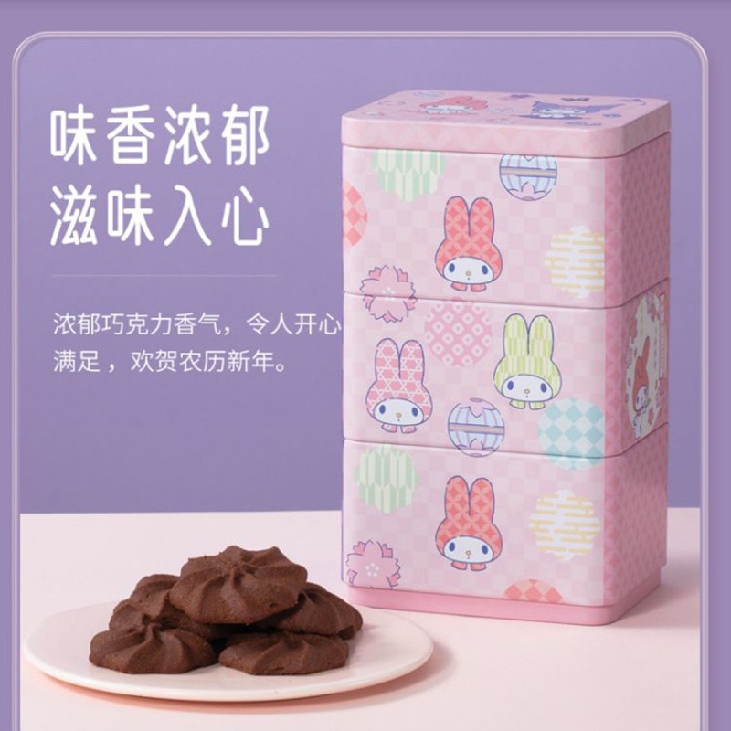 美心卡通库洛米美乐蒂联名款巧克力朱古力曲奇72g礼盒装含礼袋年货礼品礼盒