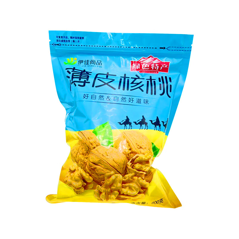伊佳尚品 薄皮核桃 原味 500g