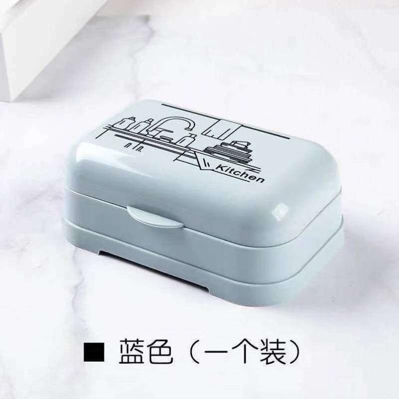 肥皂盒一个(颜色随机) 卫生间往墙上粘的肥皂盒肥皂盒架子沥水卫生间创意免打孔香皂置m