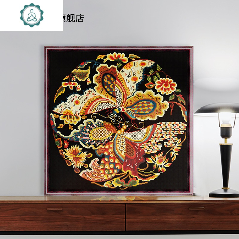 封后(FENGHOU)十字绣2019新款绣客厅卧室中式刺绣宫廷满绣七联画龙凤呈祥2 Y612734[春华秋实]埃及长绒棉